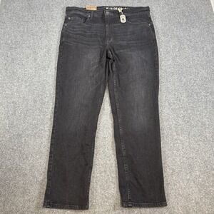 NWT Devil Dog‎ Jeans Mens 36x30 Black Dungarees Slim Straight Sanforized Shrunk